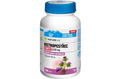 NatureVia MILK THISTLE - Расторопша пятнистая 250 мг, 120 капсул